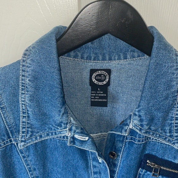 💙 Levi Strauss Large Denim Mini Dress 💙 - Picture 4 of 8